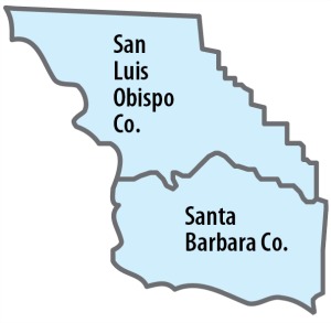 Region1 Map are of Region 1 including San Luis Obispo and Santa Barbara County
